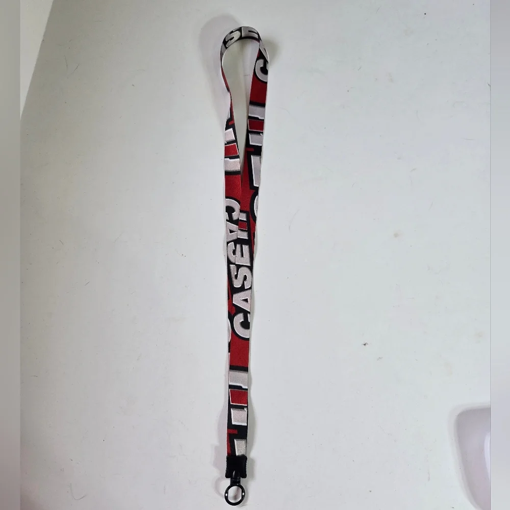 Red and Black Lanyard Case Brand